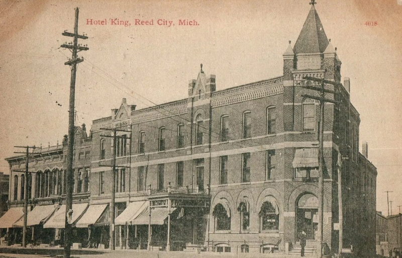 Hotel King (Osceola Hotel, Osceola Inn) - Vintage Postcard